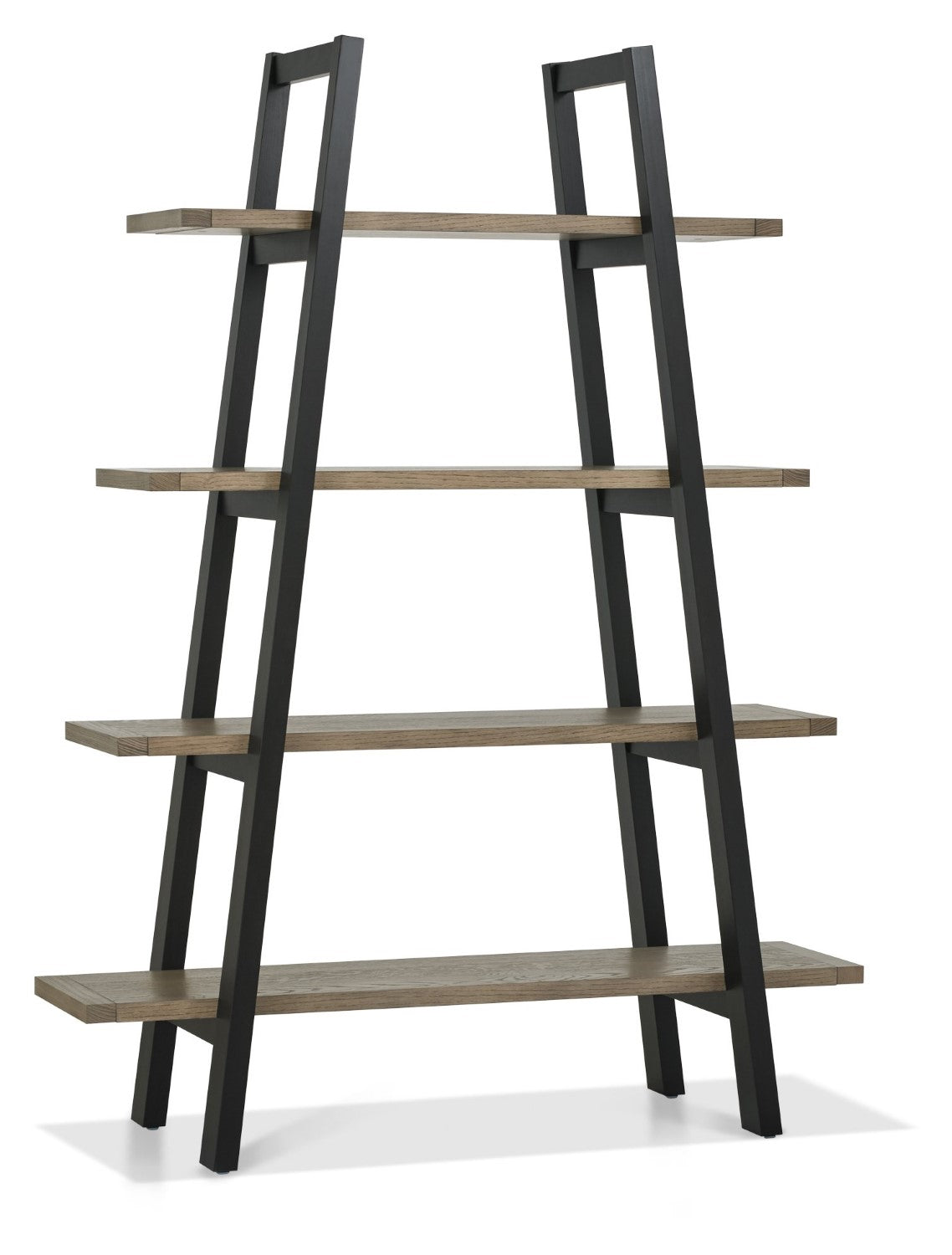 Weathered Oak Open Pyramid Shelving Display Unit - Home Furniture Interiors