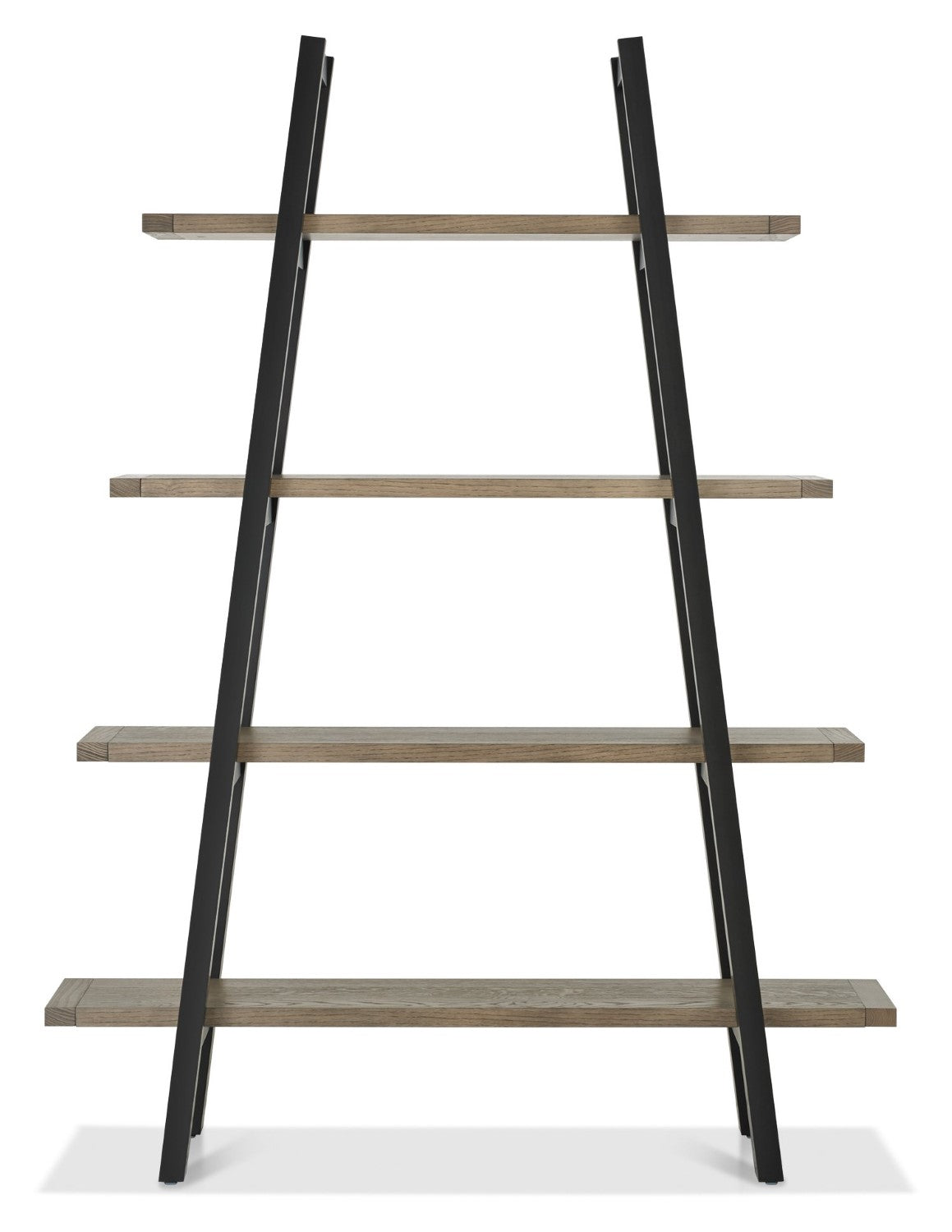 Weathered Oak Open Pyramid Shelving Display Unit - Home Furniture Interiors