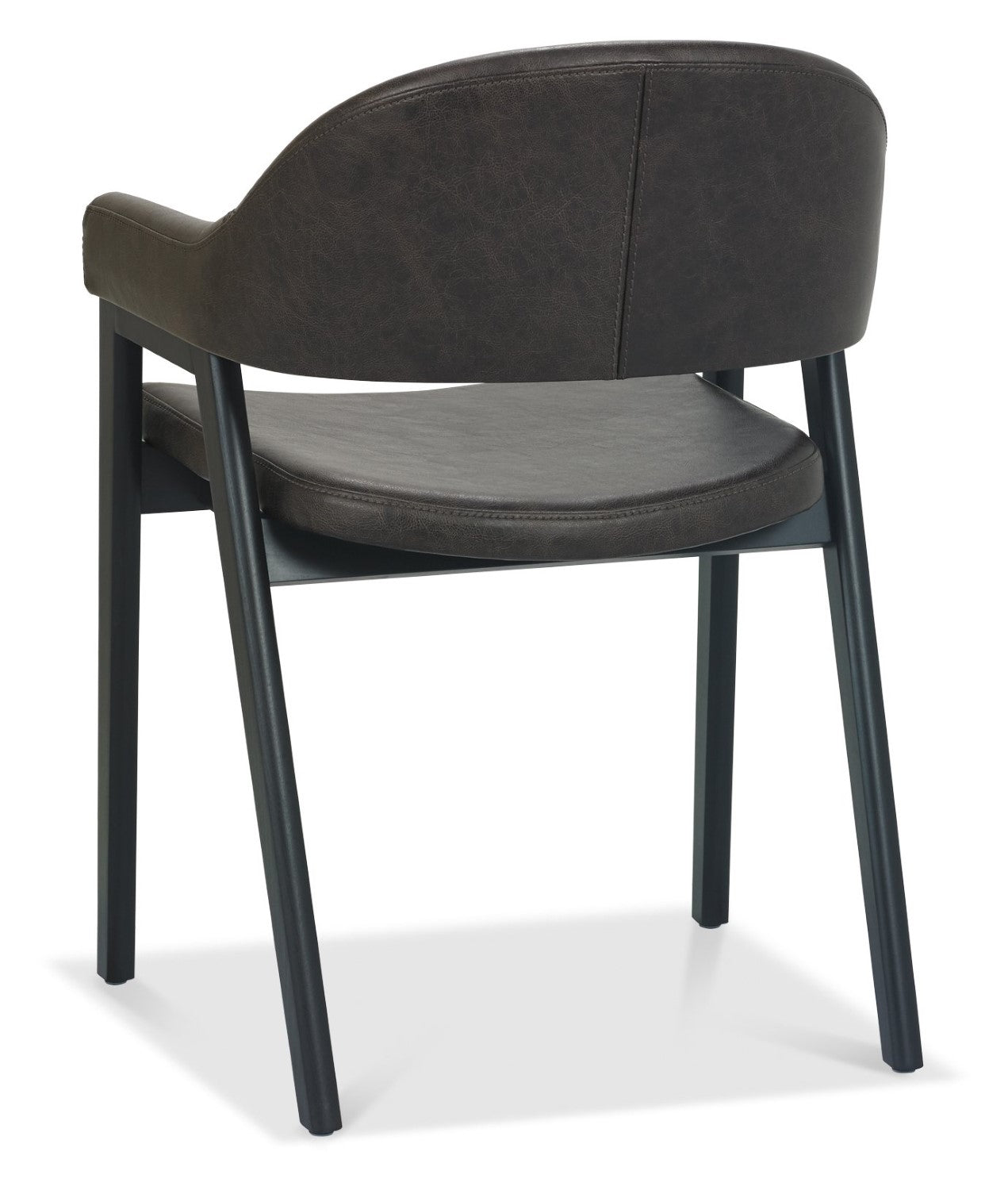 Weathered Oak Dining Table Set 4 Dark Grey Fabric Arm Chairs - Home Furniture Interiors