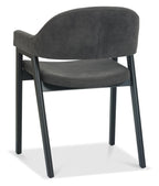 Weathered Oak Ext. Dining Table 6 Dark Grey Velvet Chairs Set - Home Furniture Interiors