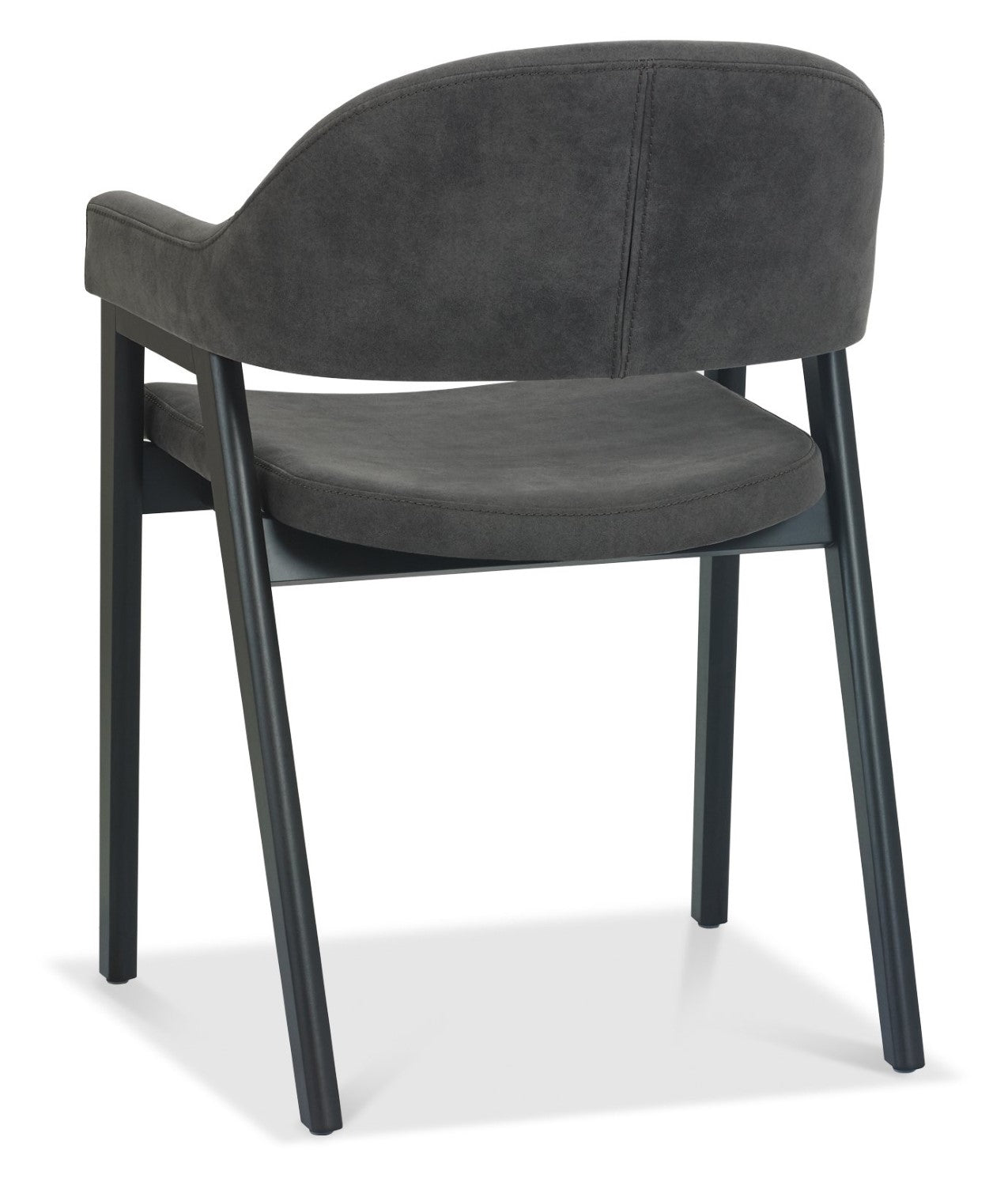Weathered Oak Ext. Dining Table 6 Dark Grey Velvet Chairs Set - Home Furniture Interiors