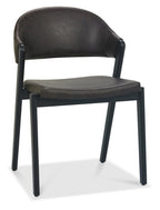 Weathered Oak Dining Table Set 6 Grey Fabric Side Chairs - Home Furniture Interiors