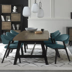 Weathered Oak And 6 to 8 Seater Extending Dining Table
