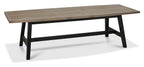 Weathered Oak And 6 to 8 Seater Extending Dining Table - Home Furniture Interiors