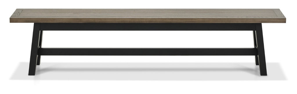 Weathered Oak Extending Dining Table Set 2 Large Benches - Home Furniture Interiors