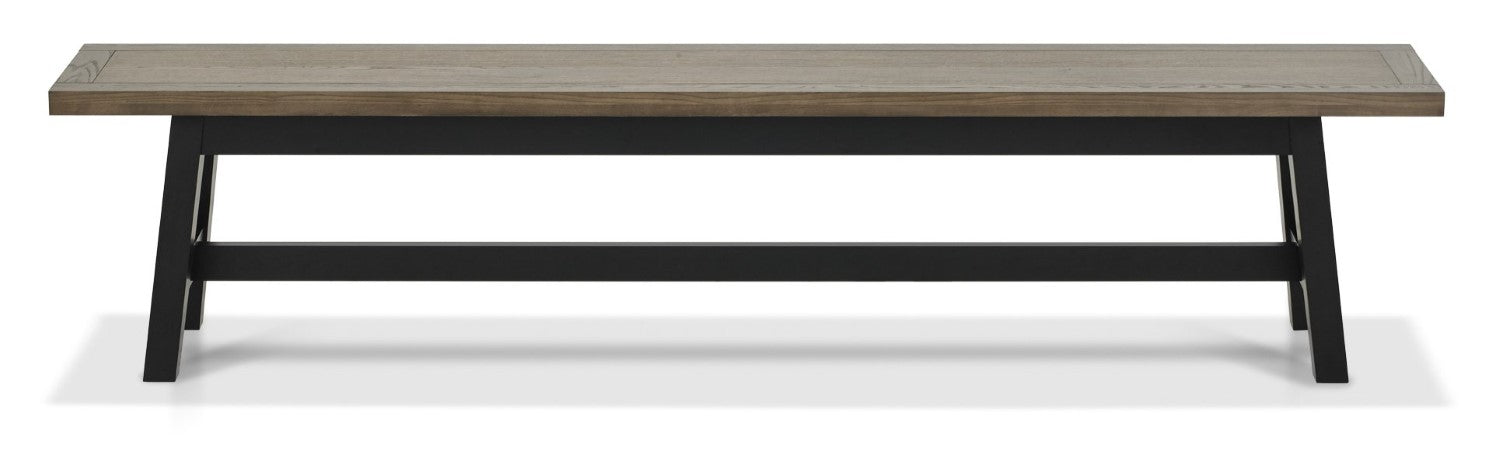 Weathered Oak Extending Dining Table Set 2 Large Benches - Home Furniture Interiors