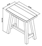 Rustic oak side table with a natural finish, featuring a traditional design, for use as a side lamp or end table by Bentley Designs