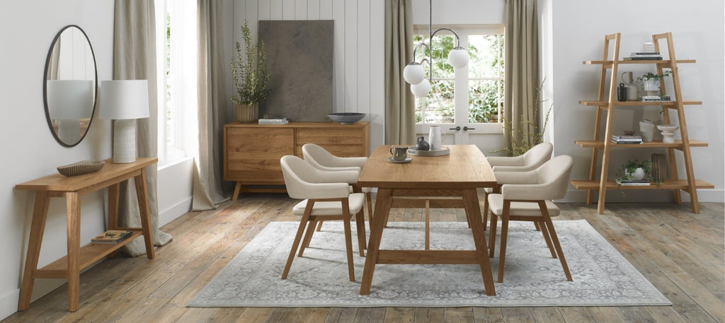 Ivory Leather Upholstered Retro Curved Dining Arm Chair - Home Furniture Interiors
