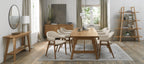 Ivory Leather Upholstered Retro Curved Dining Arm Chair - Home Furniture Interiors
