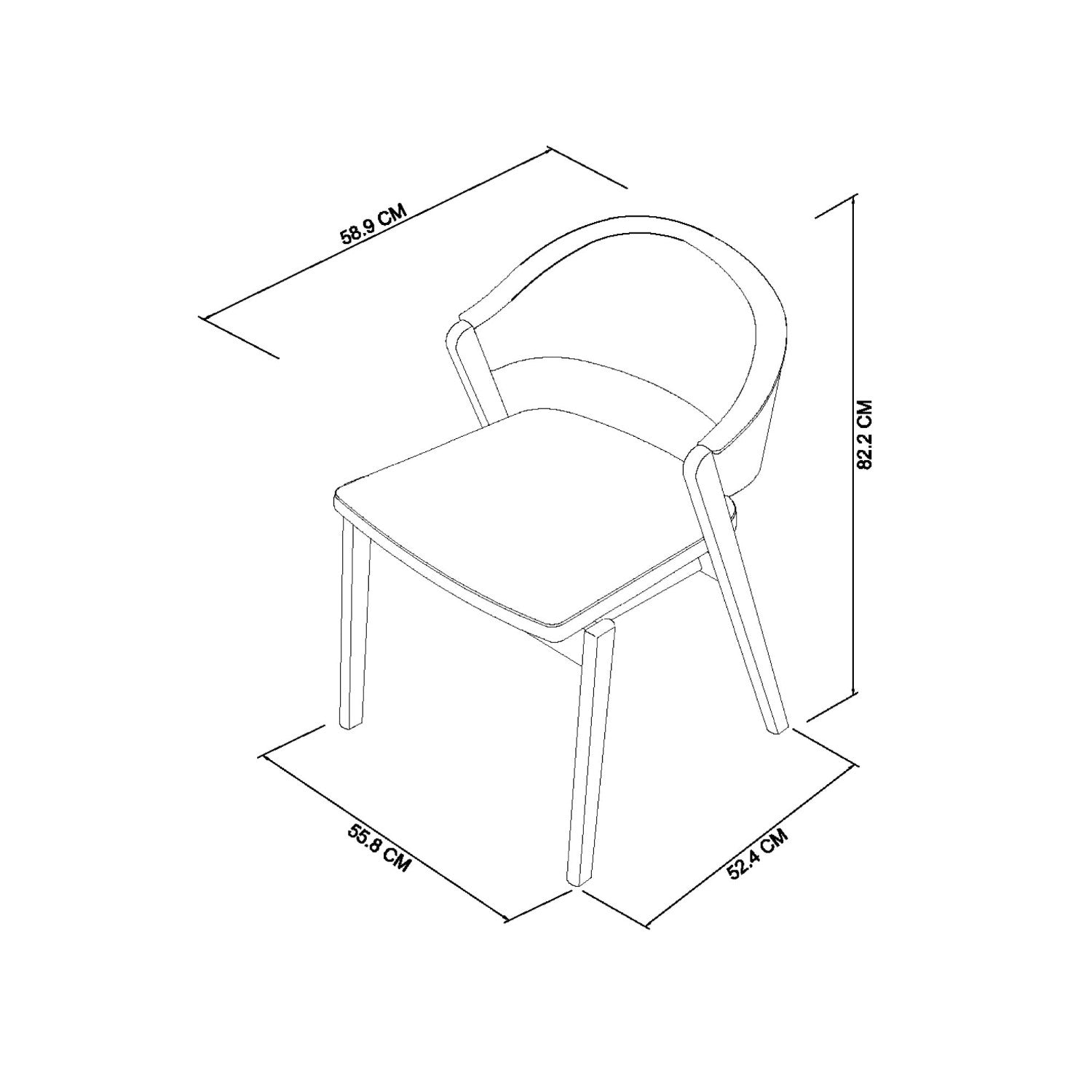 Azure Blue Velvet Fabric Rustic Oak Dining Chair - Home Furniture Interiors