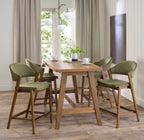 Rustic Oak Wooden Bar Table with A Frame Legs - Home Furniture Interiors