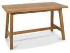 Rustic Oak Wooden Bar Table with A Frame Legs - Home Furniture Interiors