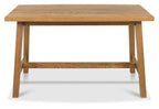 Rustic Oak Wooden Bar Table with A Frame Legs - Home Furniture Interiors