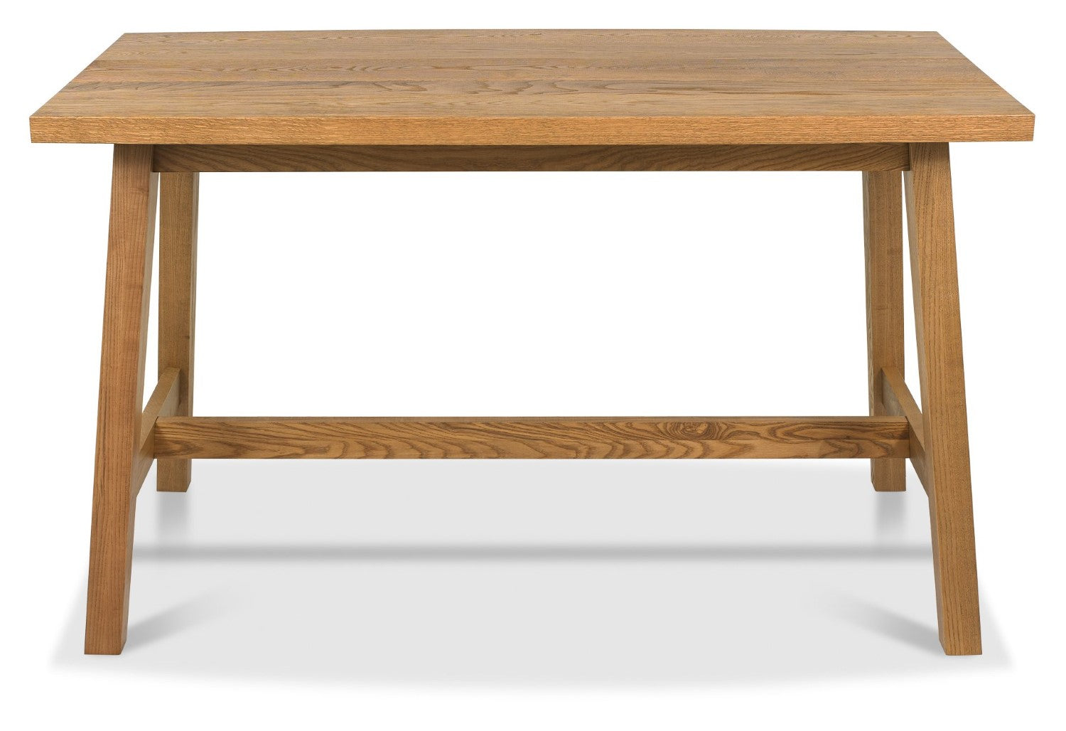 Rustic Oak Wooden Bar Table with A Frame Legs - Home Furniture Interiors