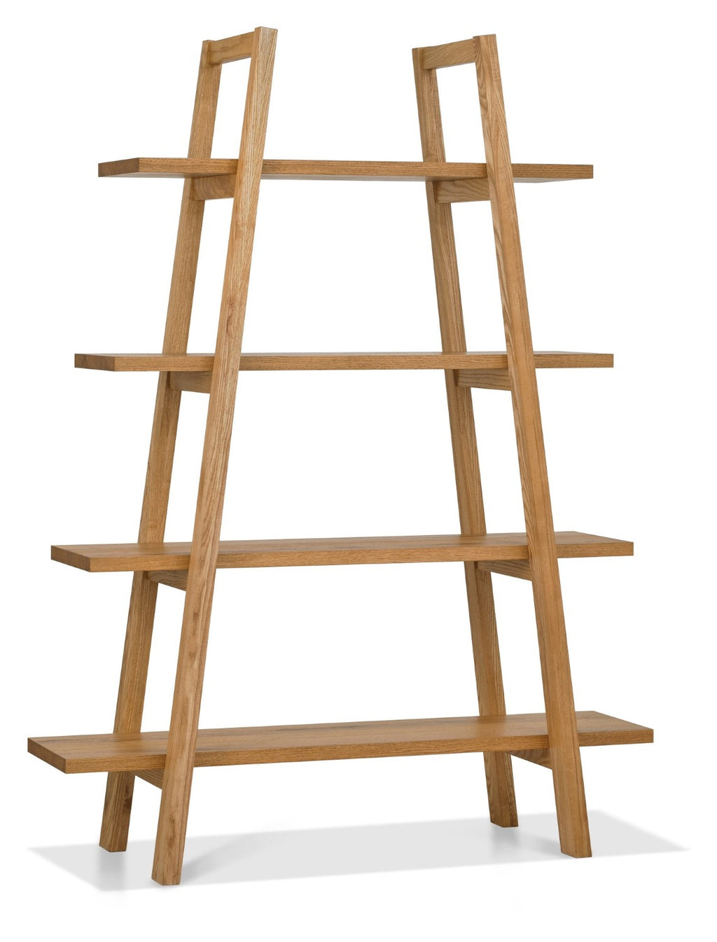 Rustic Dark Oak Tall Open Display Shelving Unit - Home Furniture Interiors