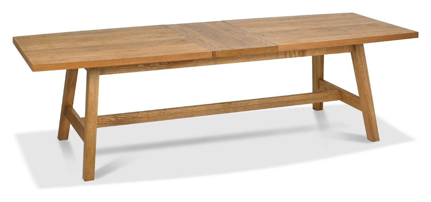 Rustic Oak Dining Table Set 6 Dark Grey Fabric Chairs - Home Furniture Interiors