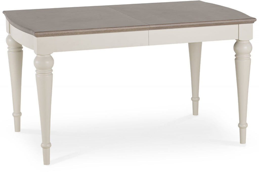 Grey Washed Oak Top Dining Table Set 4 Grey Chairs - Home Furniture Interiors