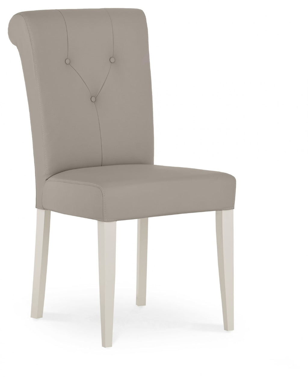 Grey Oak Top Dining Table Set with 6 Grey Leather Chairs - Home Furniture Interiors