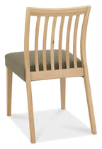 Oak Dining Table Set 2 Slat Back Chairs Black Gold Fabric - Home Furniture Interiors
