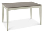 Grey Washed Oak Extending Dining Set 4 Grey Leather Chairs - Home Furniture Interiors