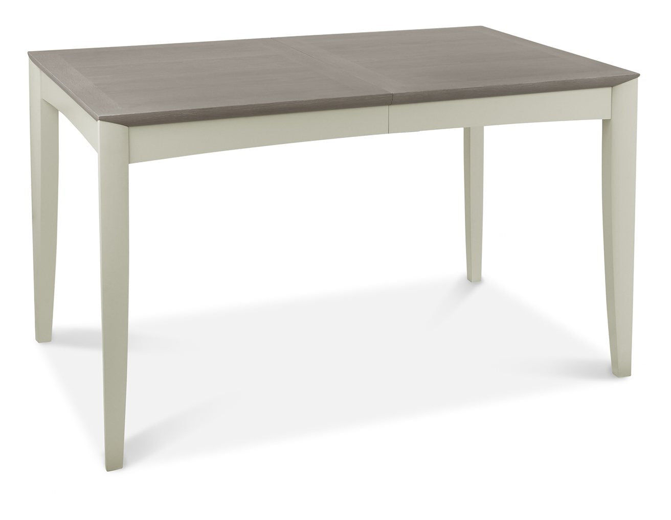 Grey Washed Oak Extending Dining Set 4 Grey Leather Chairs - Home Furniture Interiors