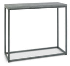 Grey Zinc Console Hall Table Metal Frame - Home Furniture Interiors