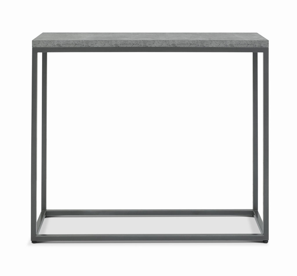 Grey Zinc Console Hall Table Metal Frame - Home Furniture Interiors