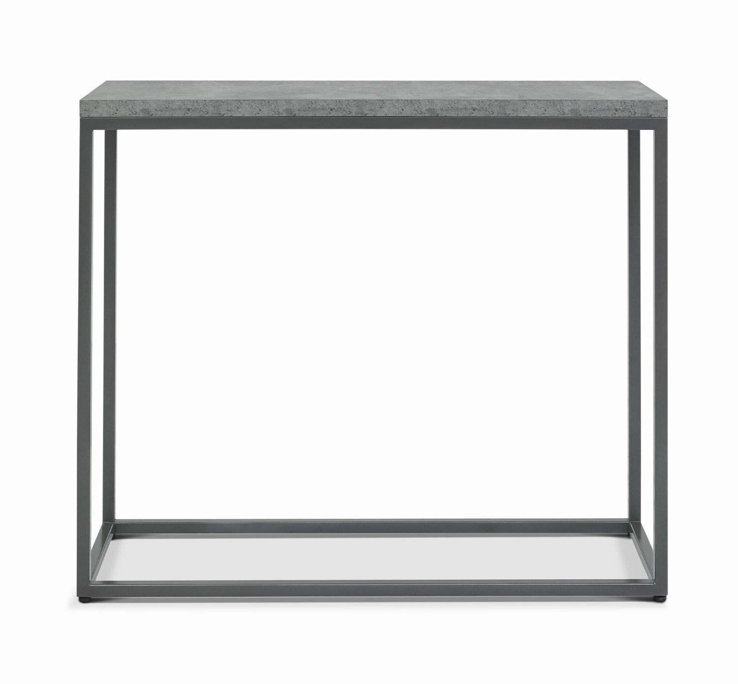 Grey Zinc Console Hall Table Metal Frame - Home Furniture Interiors