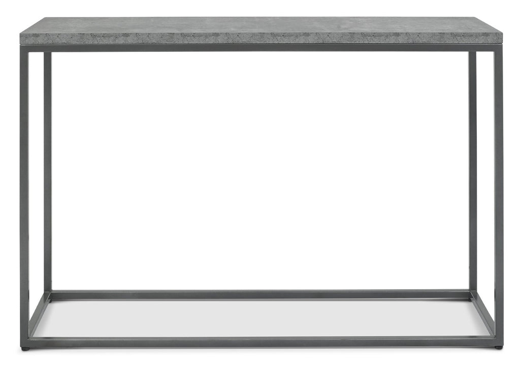 Zinc Metal Dark Grey Large Console Table - Home Furniture Interiors