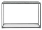 Zinc Metal Dark Grey Large Console Table - Home Furniture Interiors