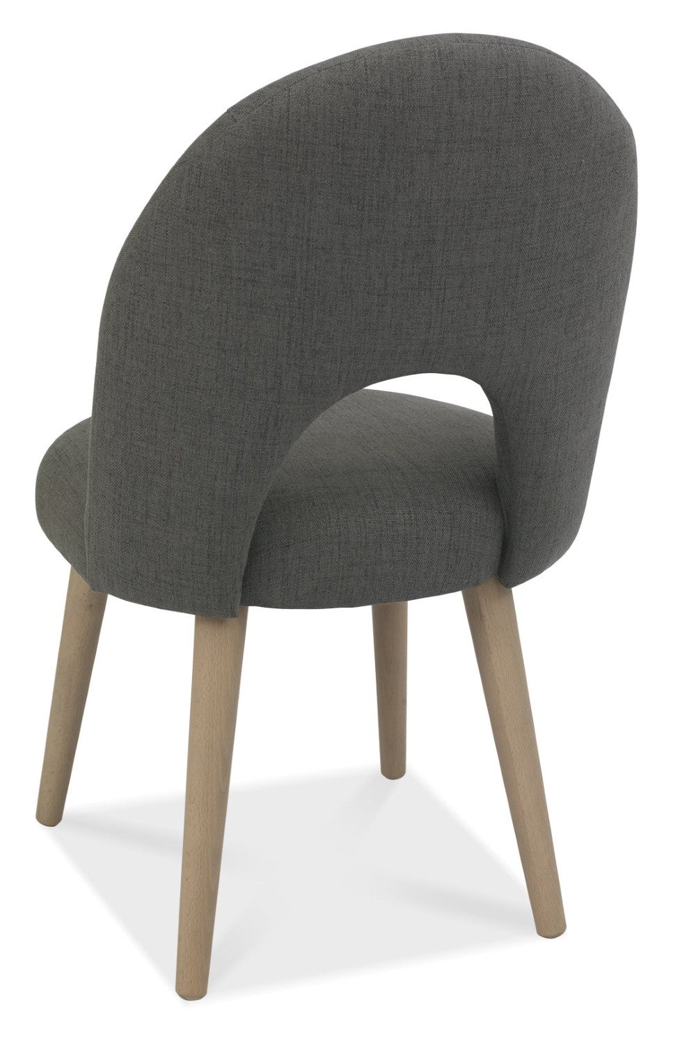 Oak Oval Extending Dining Table Set 6 Grey Fabric Chairs - Home Furniture Interiors
