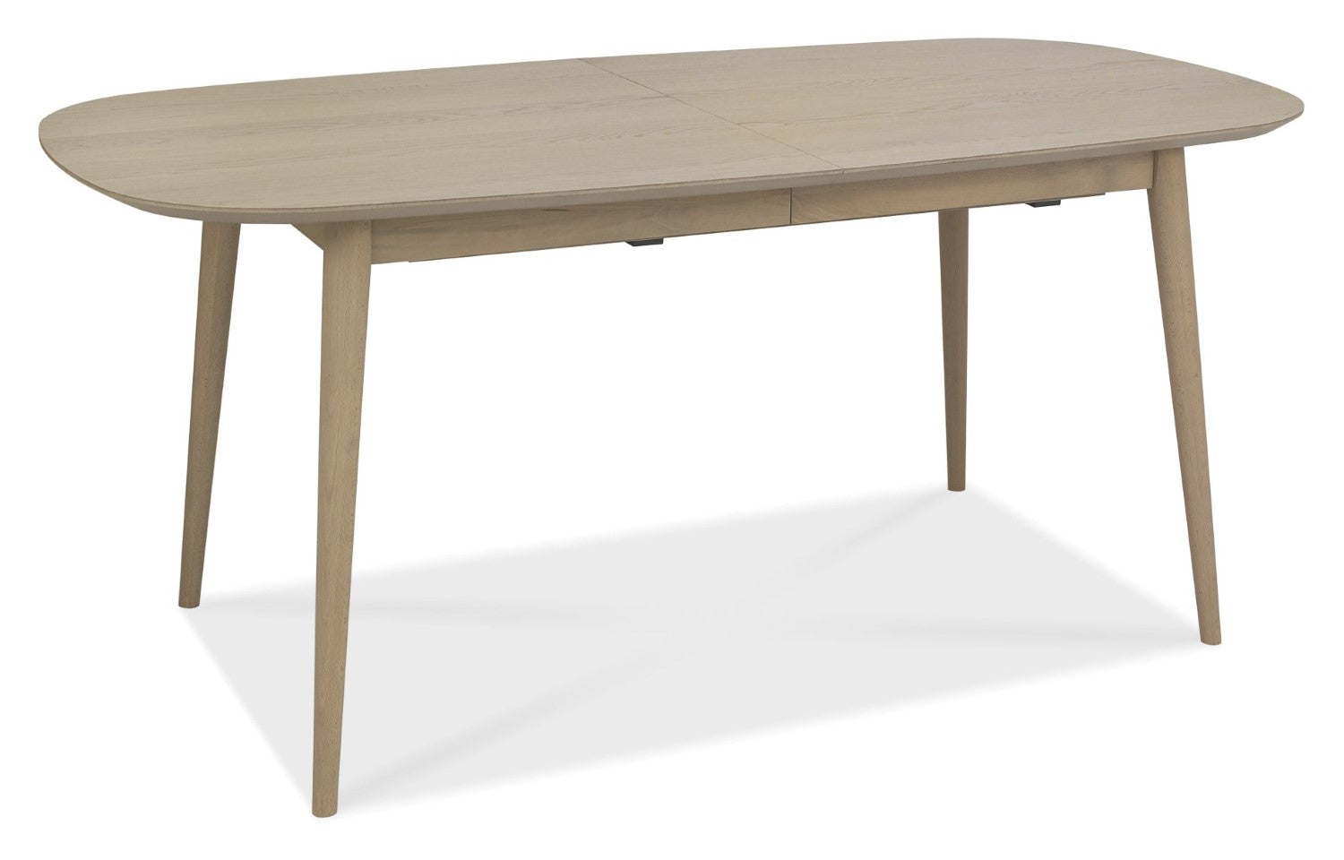 Oak 8 Seater Extending Dining Set 6 Dark Grey Leather Chairs - Home Furniture Interiors