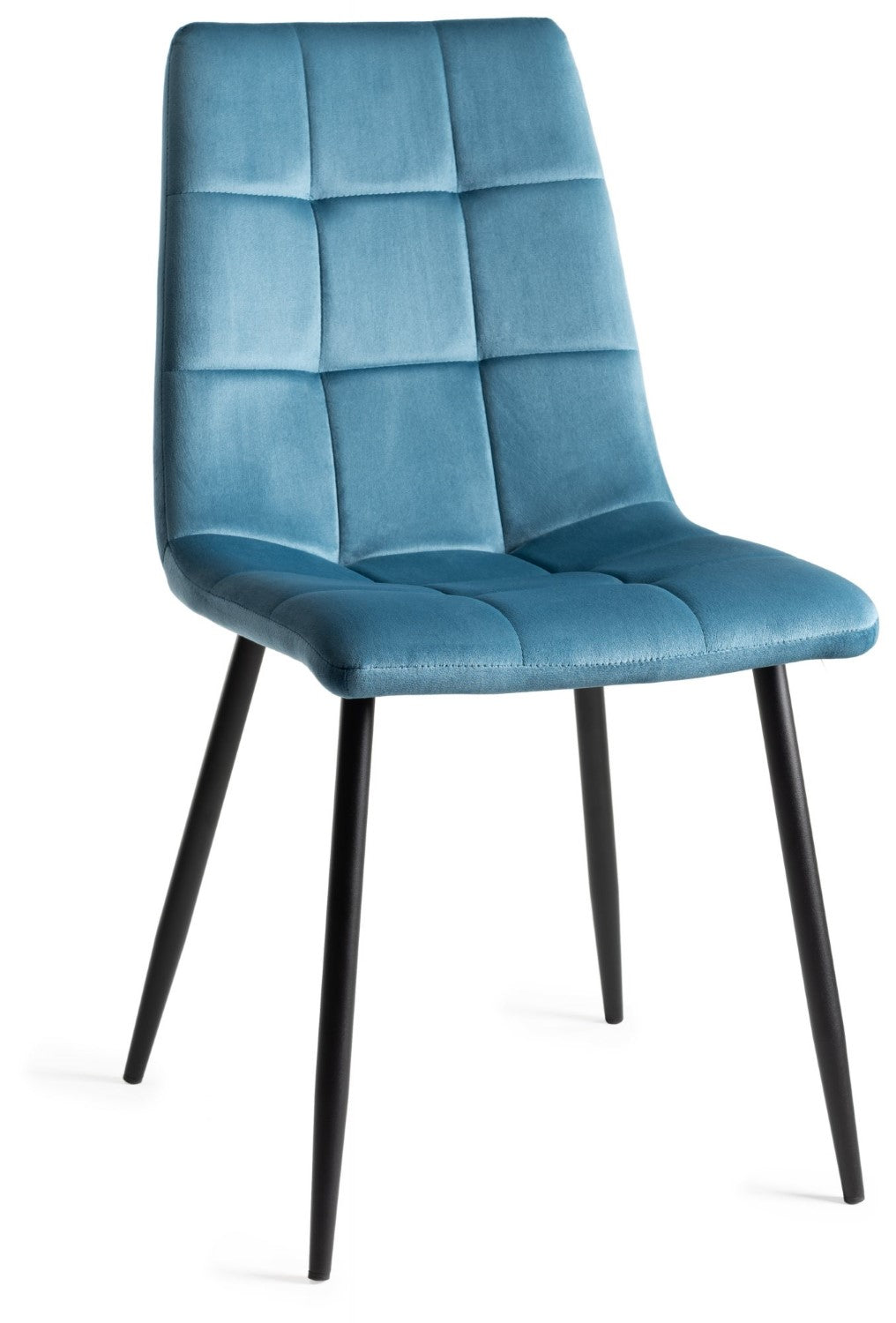 Light Oak Extending Dining Set 6 Blue Velvet Chairs - Home Furniture Interiors