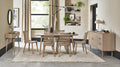 Scandi Oak Oval Extending Dining Set 6 Spindle Back Chairs