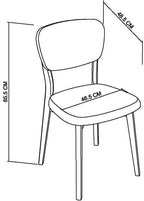 Scandi Oak Large Dining Table Set 6 Grey Fabric Chairs - Home Furniture Interiors