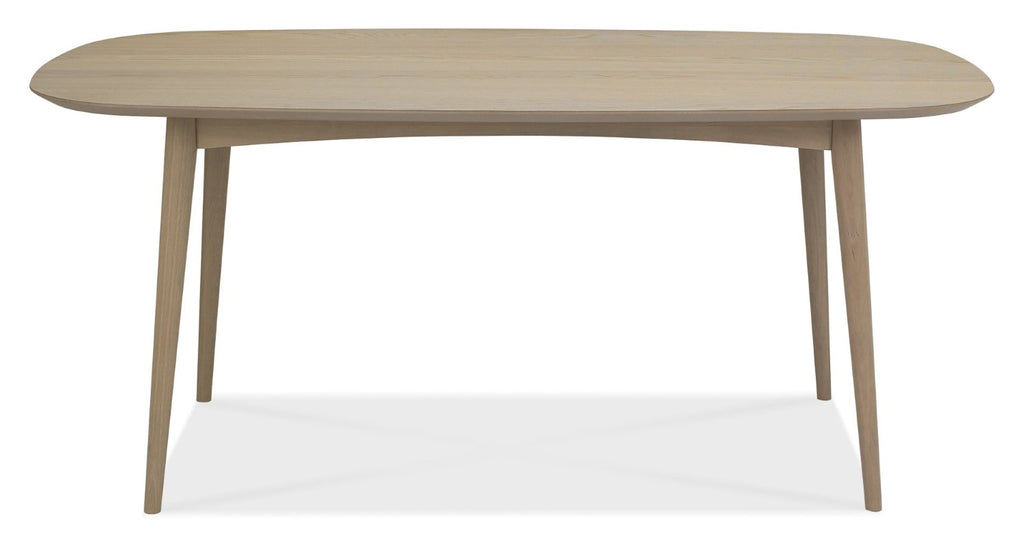 Scandi Oak Oval Dining Table Set 6 Grey Velvet Fabric Chairs - Home Furniture Interiors