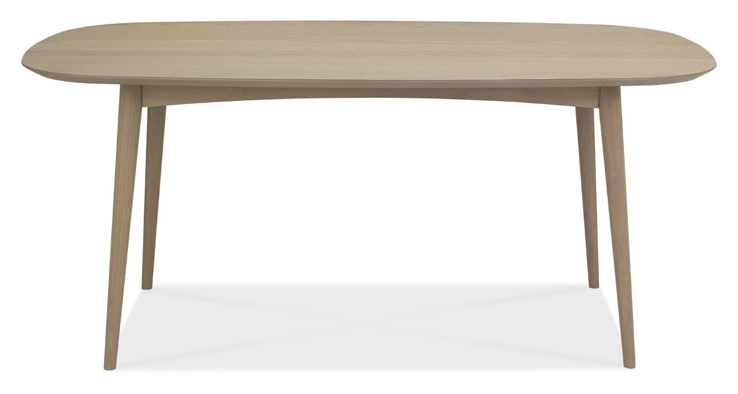 Scandi Oak Oval Dining Table Set 6 Grey Velvet Fabric Chairs - Home Furniture Interiors