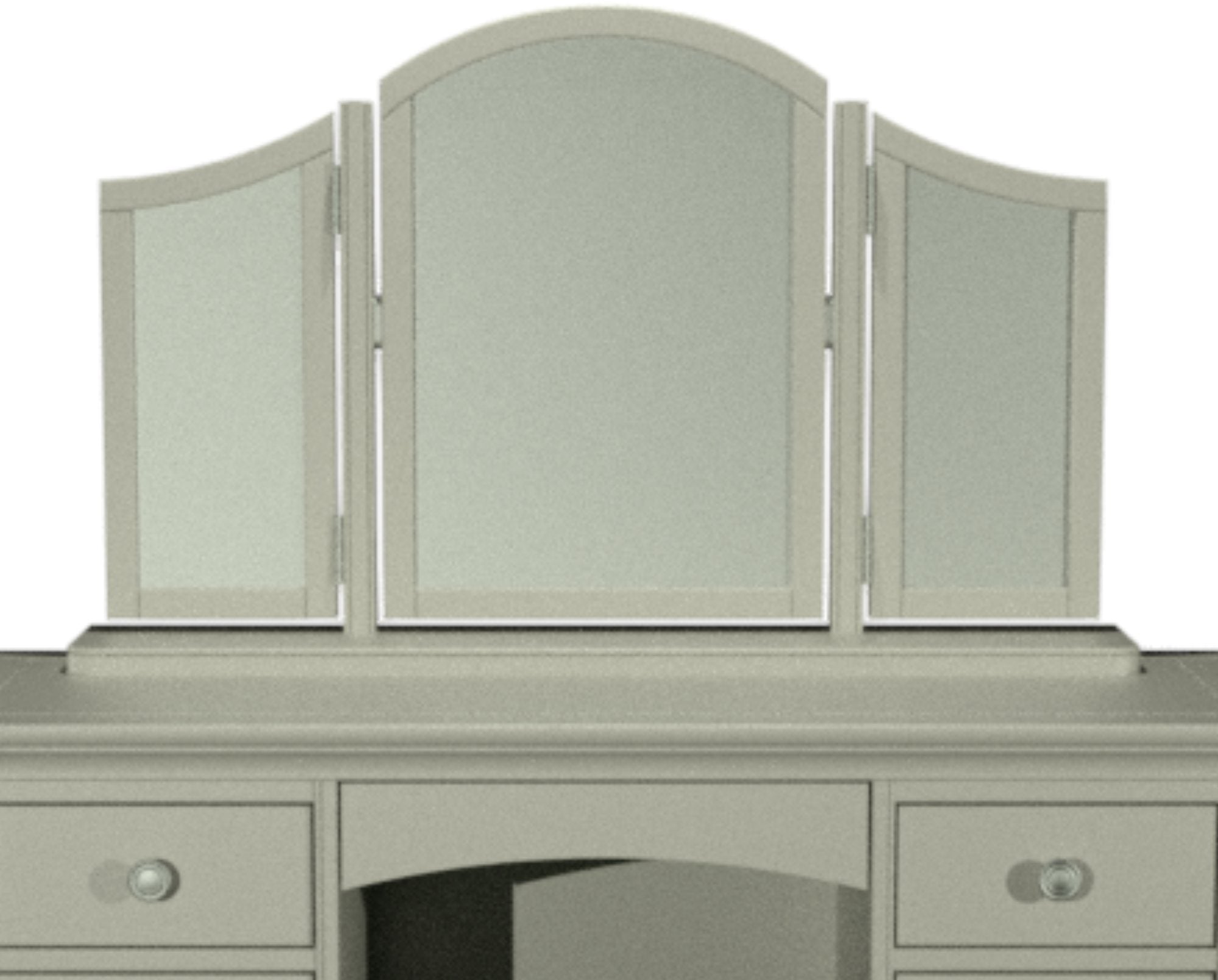 Alora Blue Grey Gallery Mirror