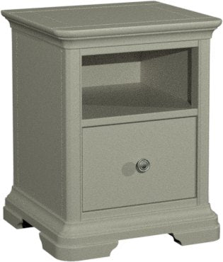 Alora Blue Grey 1 Drawer Bedside Table