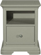 Alora Blue Grey 1 Drawer Bedside Table - Home Furniture Interiors