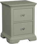 Alora Blue Grey 2 Drawer Bedside Table
