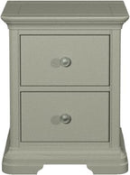 Alora Blue Grey 2 Drawer Bedside Table - Home Furniture Interiors
