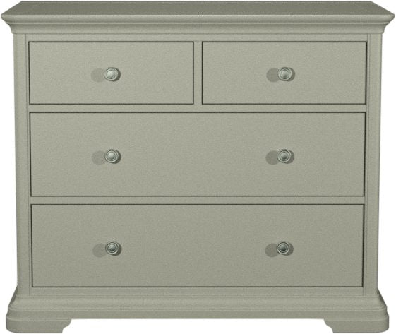 Alora Blue Grey 2+2 Chest of Drawers - Home Furniture Interiors
