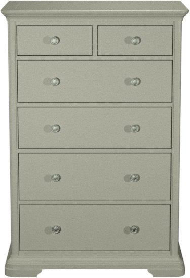 Alora Blue Grey 2+4 Tall Chest of Drawers