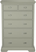 Alora Blue Grey 2+4 Tall Chest of Drawers