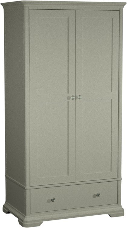 Alora Blue Grey Double Wardrobe
