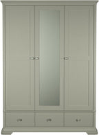 Alora Blue Grey Triple Wardrobe - Home Furniture Interiors