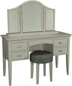 Alora Blue Grey Dressing Table - Home Furniture Interiors