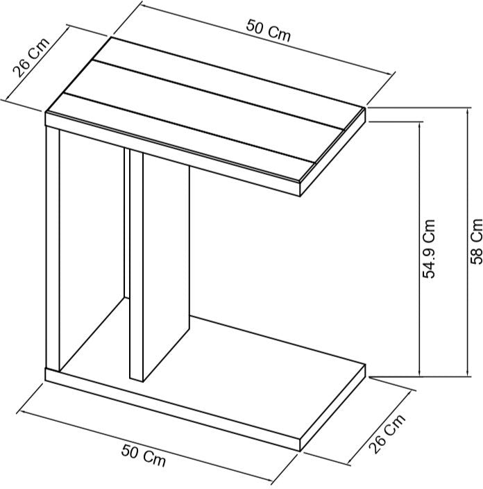 Delta Rustic Oak Sofa Table - Home Furniture Interiors