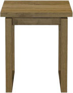 Delta Rustic Oak Lamp Table - Home Furniture Interiors